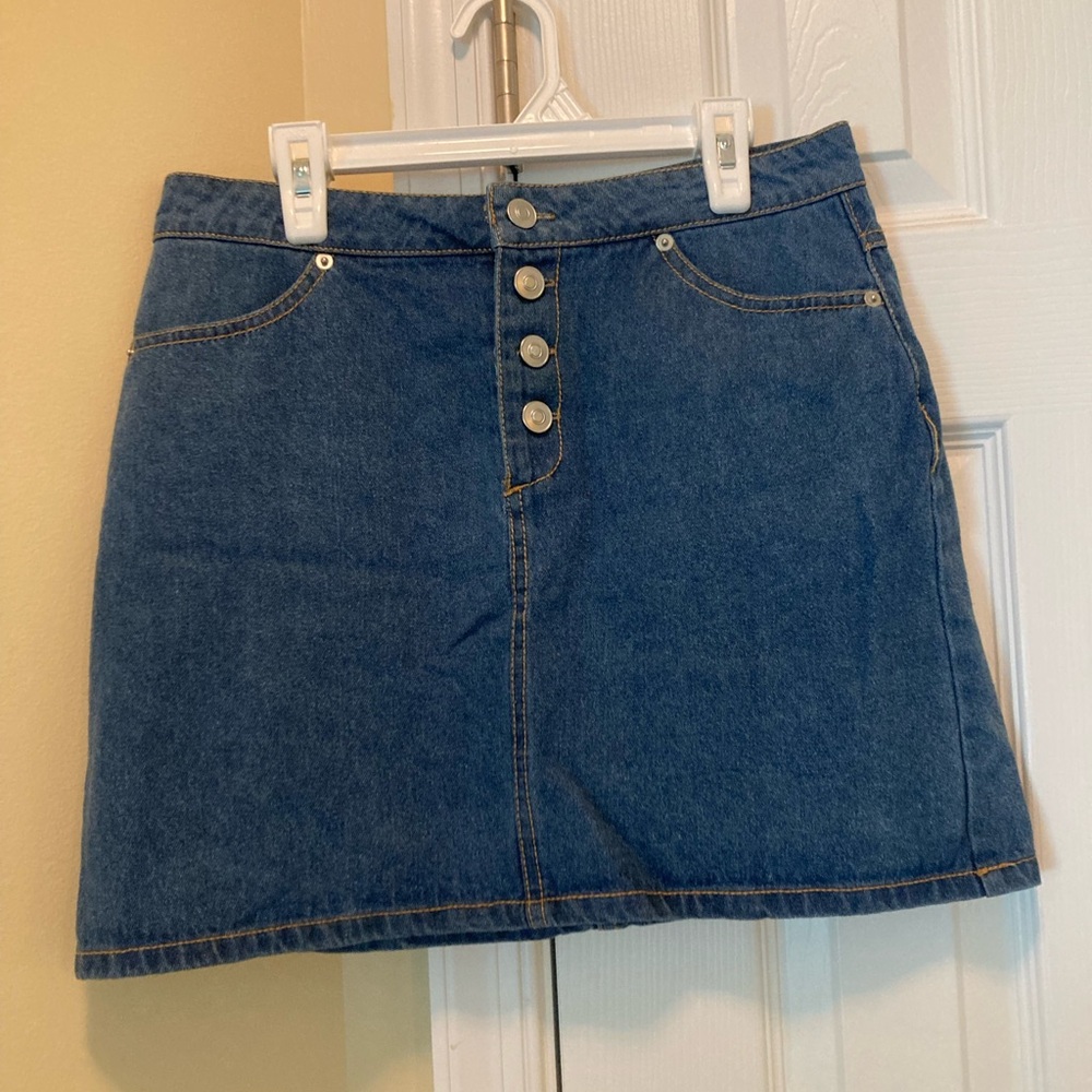 Medium Wash Denim Skirt